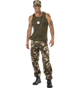 Khaki Camo Man Kostuum