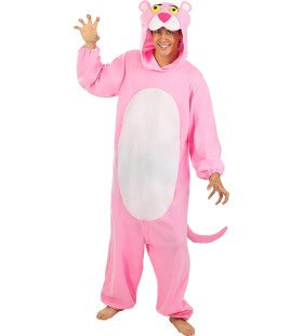 Zeer Relaxte Roze Onesie Pink Panther Kostuum