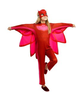 Pj Masks Roze Uil Kind Meisje Kostuum