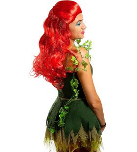 Poison Ivy Fantasy Pruik Rood