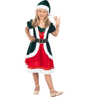 Deluxe Kerst Elf Santa Helper Meisje Kostuum