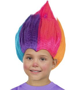 Regenboog Pruik Colorpride Trolls