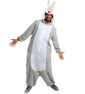 Bugs Bunny Grijze Konijn Onesie Kostuum