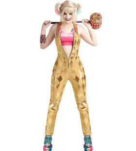 Harley Quinn Golden Puddin Vrouw Kostuum