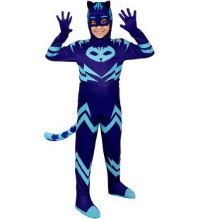 Deluxe Catboy Pj Masks Blauw Kind Kind Kostuum