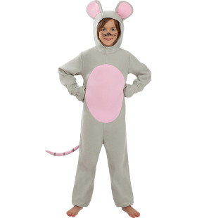 Grijze Muis In Het Huis Onesie Kind Kostuum