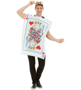 King Of Hearts Card Costume Kostuum