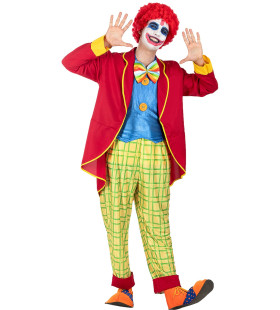 Rode Krullen Pruik Grappige Clown