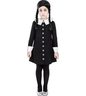 Wednesday Addams Uit The Addams Family Meisje Kostuum