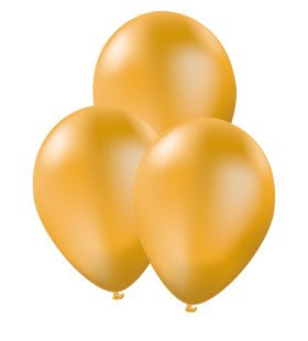 Latex Ballonnen Gold Party 10 Stuks