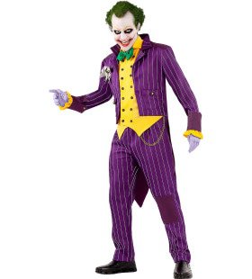 Paarse Enorm Grappige Joker Arkham City Man Kostuum