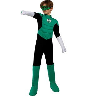 Green Lantern Gemaskerde Superheld Jongen Kostuum