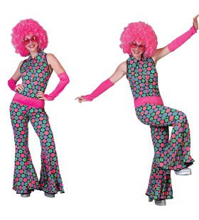 Disco Dot Jumpsuit Vrouw Kostuum