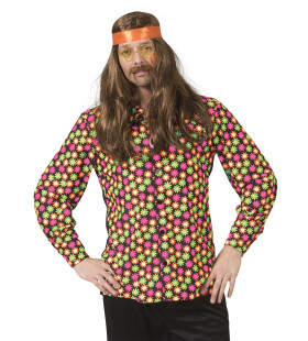 Fluor Flower Power Goes Disco Shirt Man