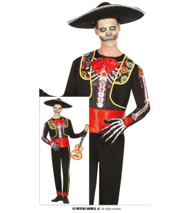 Langst Spelende Mariachi Bandlid Man Kostuum