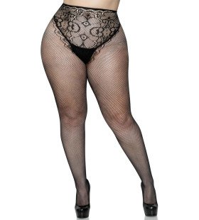 Supersexy Visnet Panty Met Open Achterkant Plus Size