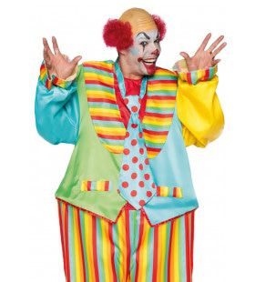 Zo Rond Als Een Circustent Clown Man Kostuum