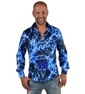 Donder En Bliksem Blauwe Blouse Man