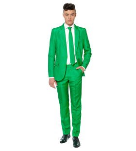 Gras Solid Green Suitmeister Man Kostuum