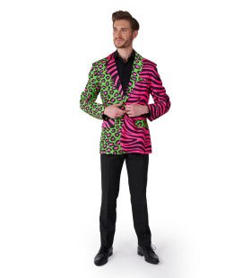 Wild Party Animal Neon Groen Roze Man