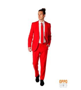 Intense Red Devil Opposuit Kostuum Man