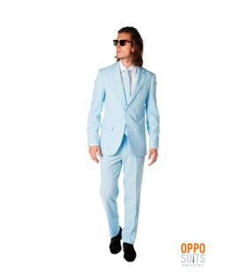 Lichtblauw Cool Blue Opposuit Kostuum Man