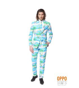 Miami Flaminguy Opposuits Man Kostuum