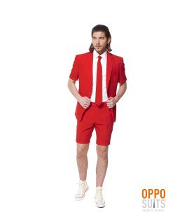 Summer Festival Intense Red Devil Opposuit Man Kostuum