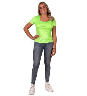 Shirt Neon Groen Disco Vrouw