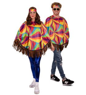 Psychedelische Hippie Poncho