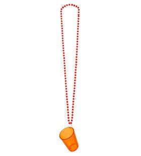 Kralenketting Met Shotglas Oranje