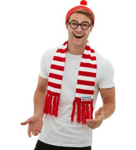 Waar Is Wally Voetbal Supporter Set Driedelig