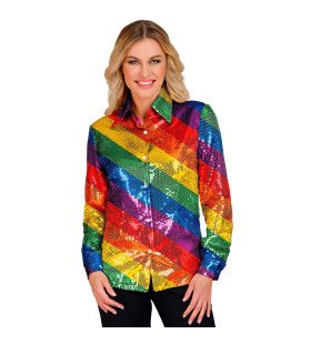 Pailletten Blouse Stripes Of Colour Vrouw