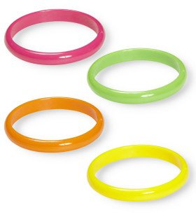 Kleurige Set Van 4 Neon Armbanden