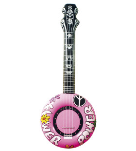 Opblaasbare Banjo, 100cm Rose Flower Power