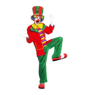 Clown, Fluweel Top Hat Kostuum Man