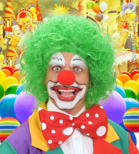 Pruik, Clown Groen