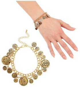 Romeinse Armband Goud Met Muntstukken