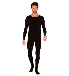 Unicolor Bodysuit Zwart Man Kostuum