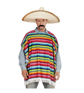 Hola Hombre Mexicaanse Poncho Volwassen Kostuum