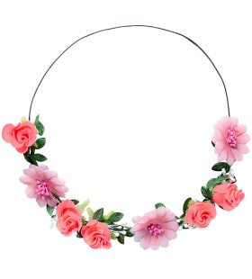 Bloemenkind Hoofdband Roze Bloemen