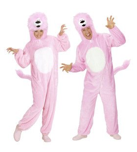 Dieren Onesie Pluche Roze Leeuw Kostuum