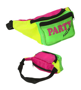 Jaren 80 Heuptasje Neon Kleuren