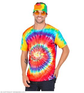 Hippie Shirt Tie-Dye Circle Of Freedom