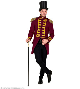 Parmantige Franse Parade Jas Bordeaux Rood