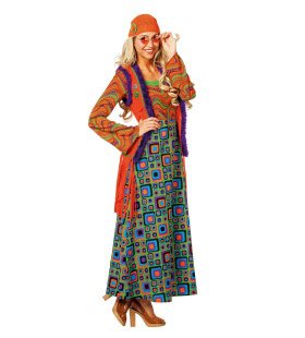 Hippie Met Hallucinerend Patroon Vrouw Kostuum