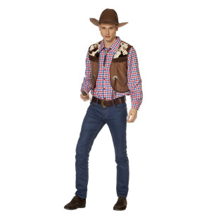 Alleen Op De Prairie Cowboy Blouse Met Vest Man