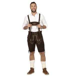 Bierfeest Lederhosen Duitse Dorstige Dieter Man