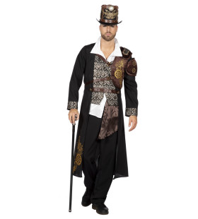 Heertje Steampunk Jas Met Raderen Man