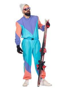 Fout 80s Ski-Pak Man Kostuum